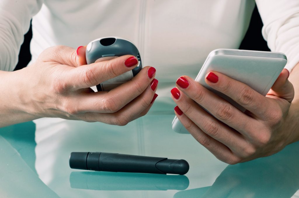 image of some tech devices to help manage type2 diabetes